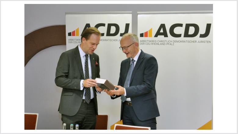 ACDJ Mitgliederversammlung 2026 - Dr. Jens Hoffmann & Staatsminister Dr. Helmut Martin
